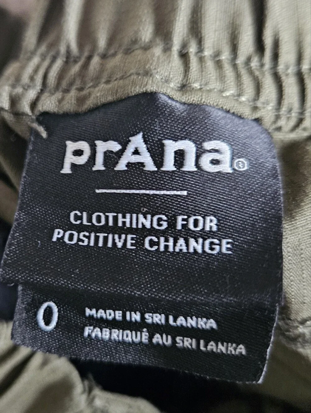 NWOT PrAna Green Straight-Leg Pants- 0